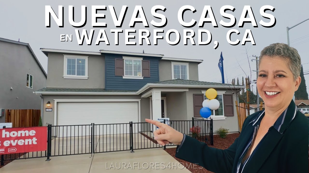 Casas de Venta Waterford CA: Tour de Nueva Construcción 4 Habitaciones alrededor $500K