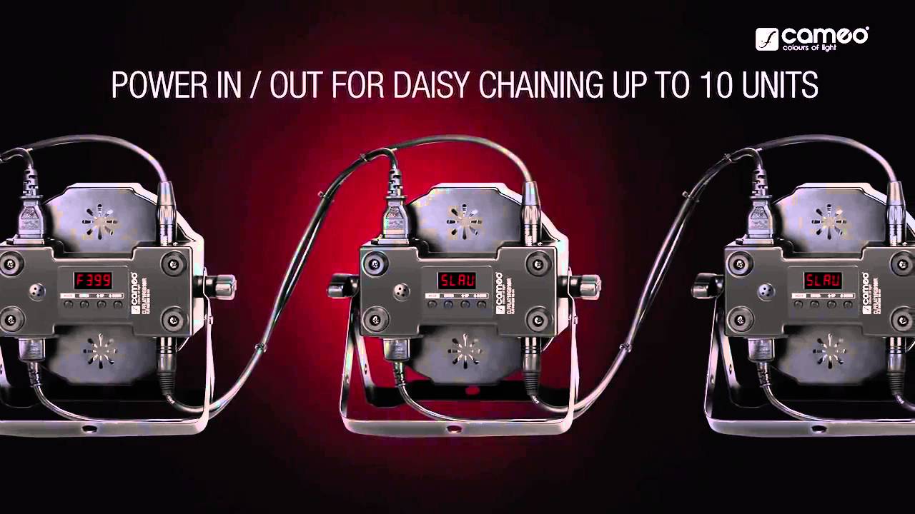 Cameo FLAT PAR CAN RGB 10, 144 x 10 mm FLAT LED RGB PAR Spot light in black housing