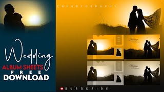 Wedding Album Template | 12x36 Free Download | Free Download PSD Files | Photoshop Tutorial PACK 3