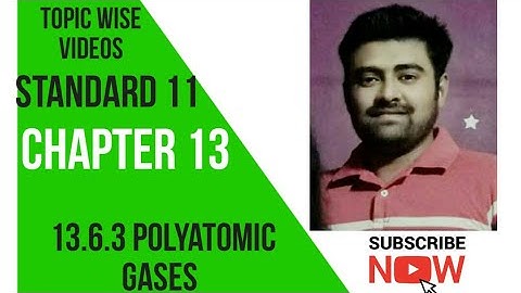 NCERT Physics class 11 chapter 13 13.6.3 POLYATOMIC GASES #physicsuniversewithjaiminshah