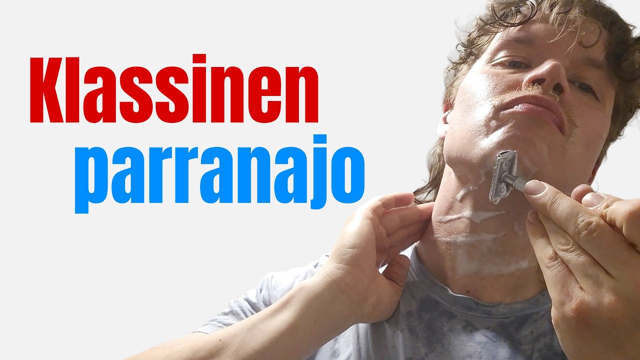 Video klassisesta parranajosta höylällä