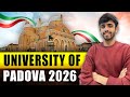 2026 Intake Admissions OPEN University Of Padua 2026 A To Z Of University University Series 26