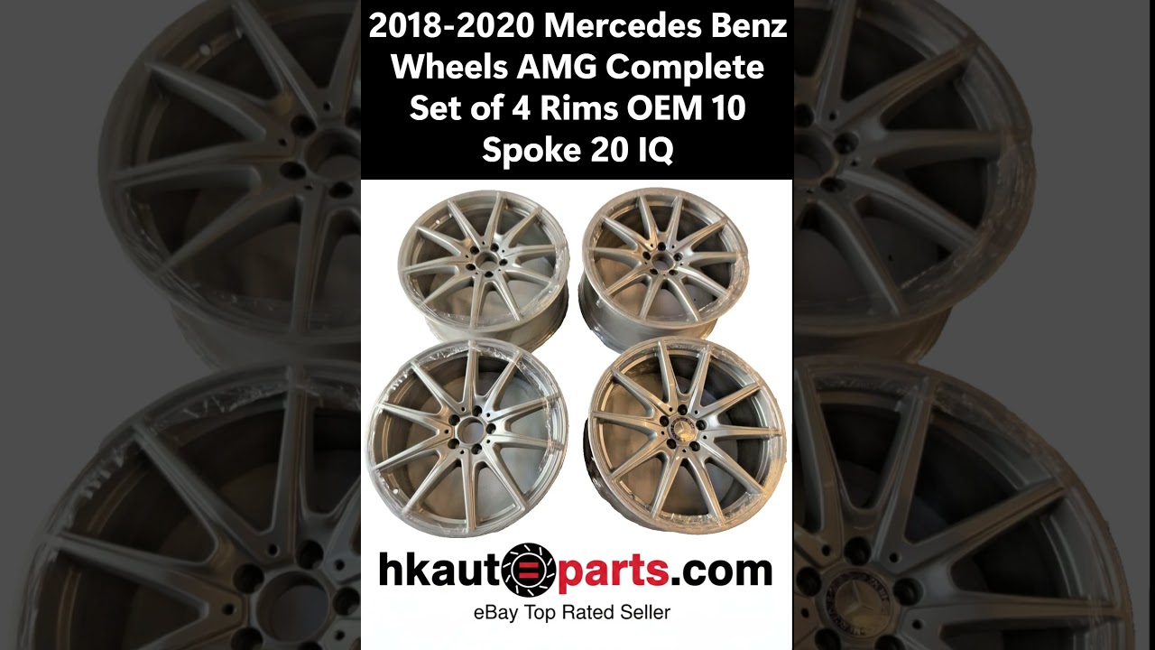 HK AUTO PARTS 2018 2020 Mercedes Benz Wheels AMG Полный комплект из 4 дисков OEM 10 спиц 20 IQ