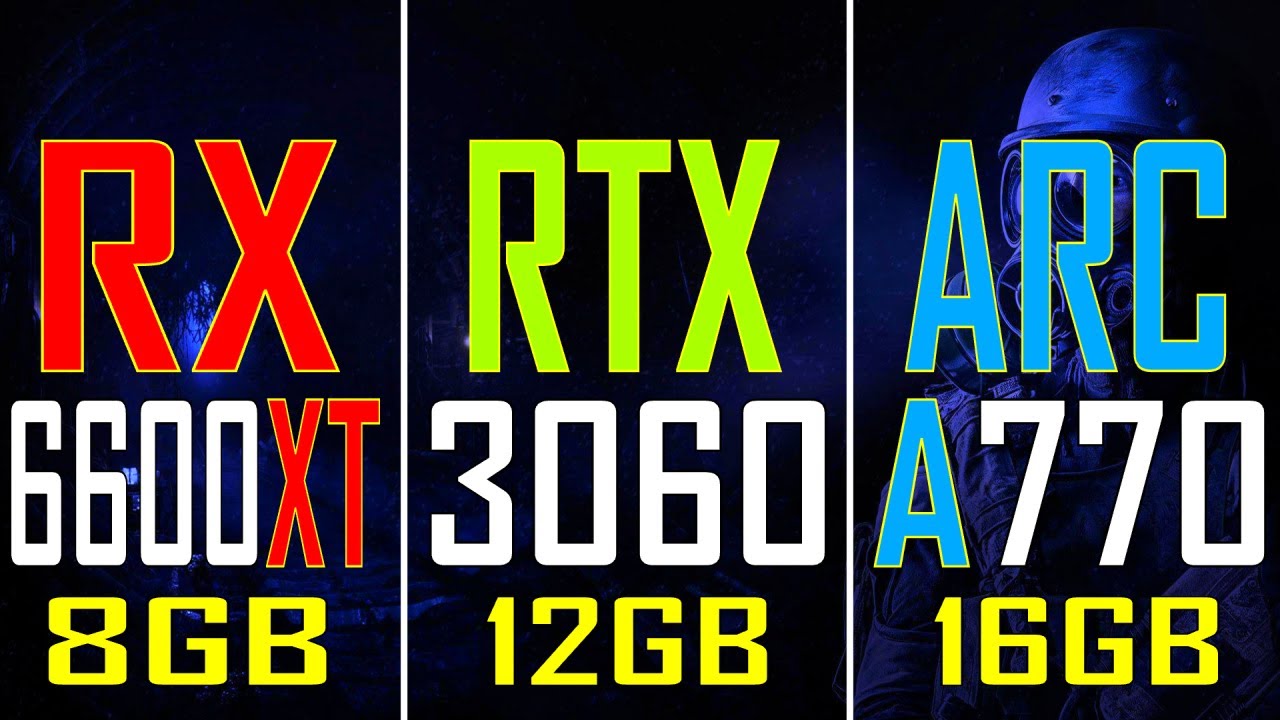 RX 6600XT vs RTX 3060 vs ARC A770 || PC GAMES TEST || - YouTube