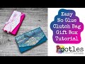 Easy noglue foldflat clutch bag gift bag tutorial