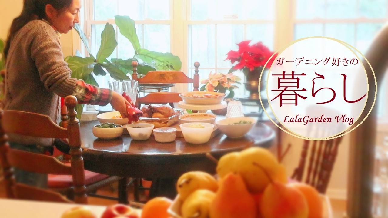 【冬の庭と暮らし】12月のクリスマスローズの管理・庭に来る野鳥・リンゴのタルト・暮らしの台所・クリスマスの準備・ハンドメイド作家・LalaGarden Vlog