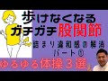 歩けなくなる【股関節詰まりケア】一生歩く為にガチガチ股関節詰まり解消ユルユル体操3選