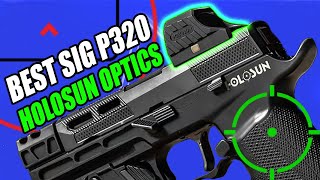 Best Sig P320 Holosun Red & Green Dot Sights + Adapter Plates