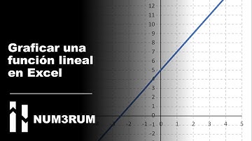 Graficar una función lineal en Excel