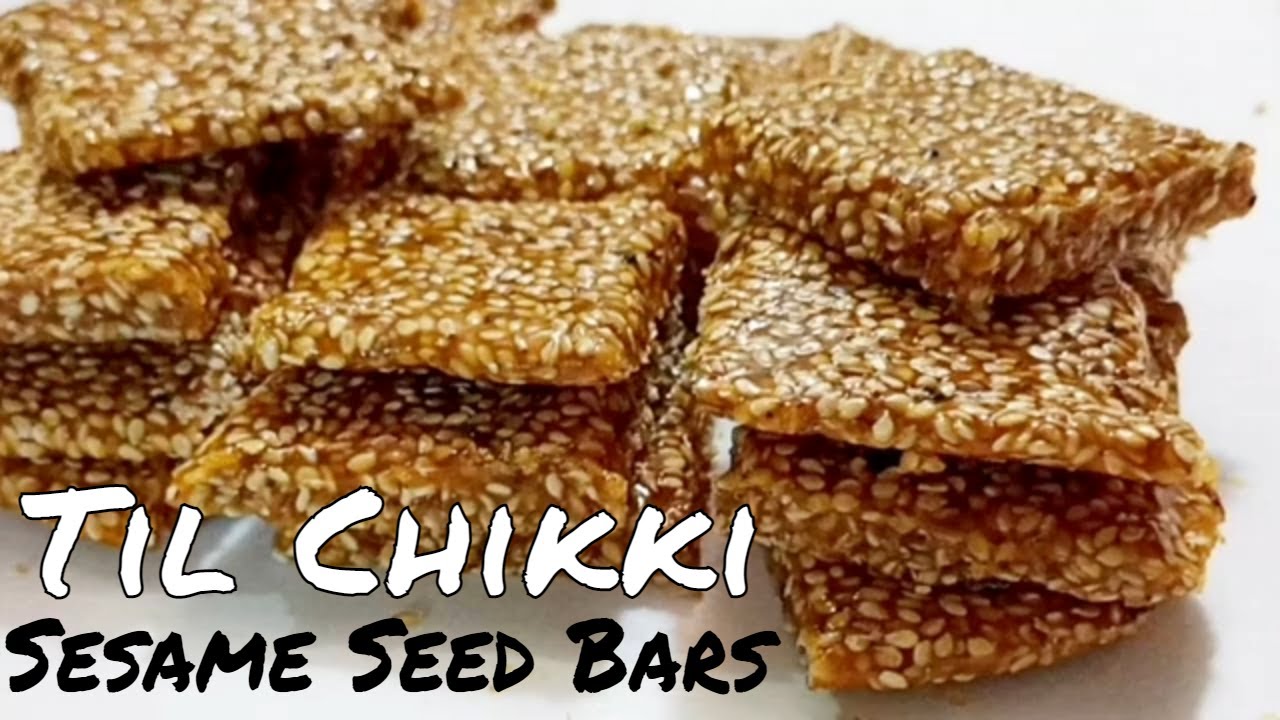 Til Chikki Recipe Sesame Seed Candy Crispy Sesame Seed Bars Samia