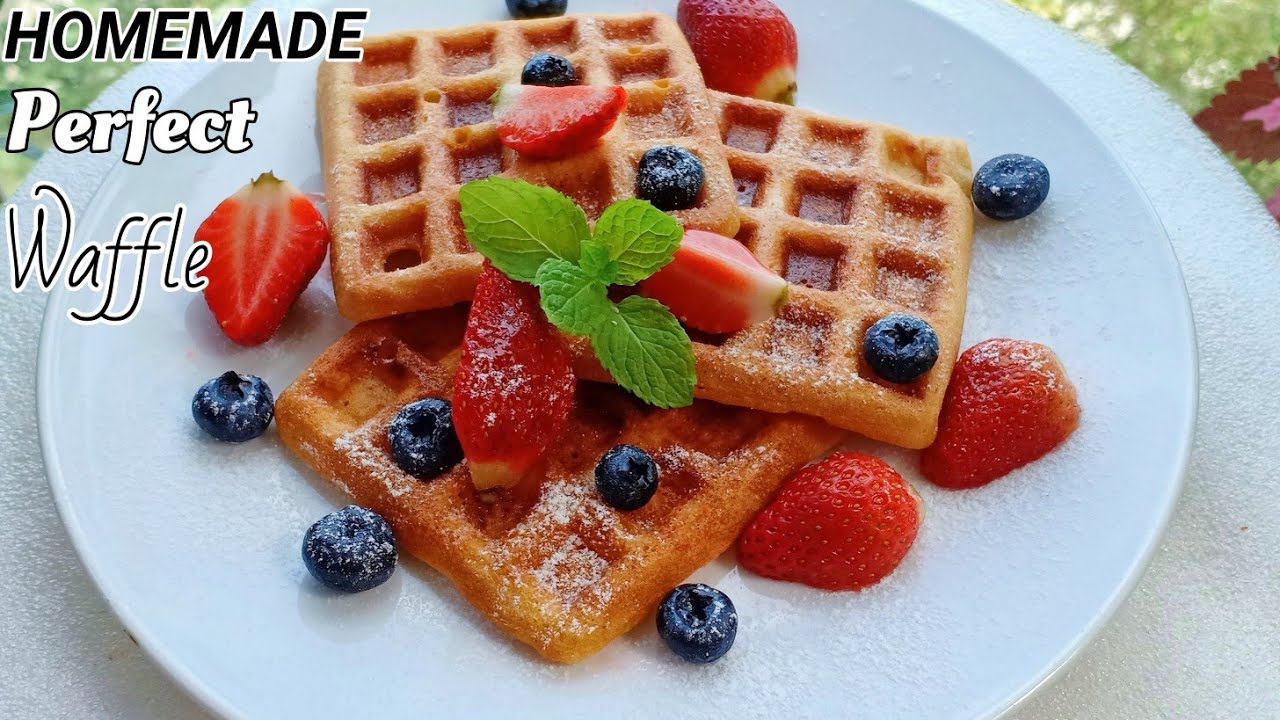 How to make perfect homemade waffle Easy Waffle Recipe by simple