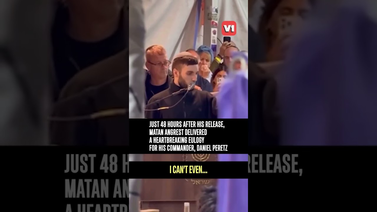 Hamas Hostage Would Go Back Into Gaza! Wow Eulogy by Matan Angrest for his commander Daniel Perez.