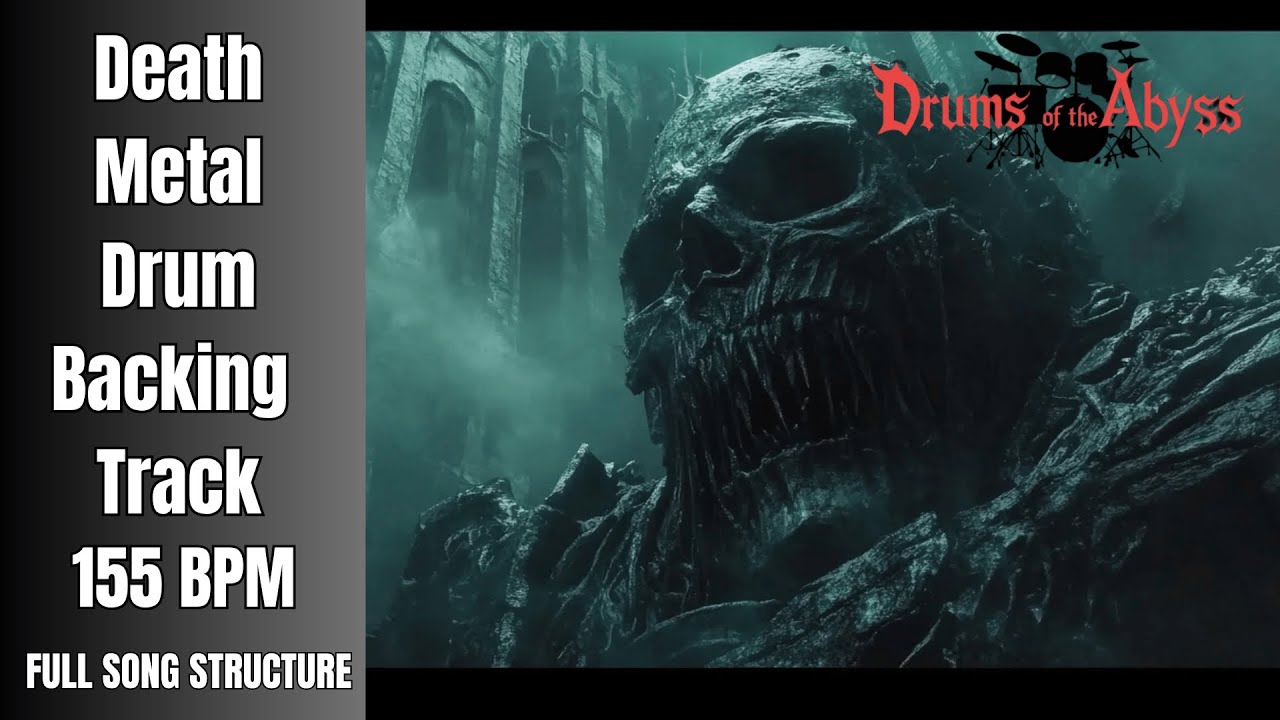 155 BPM Death Metal Drum Loop – Mid-Fast Groove for Guitar and Bass ...