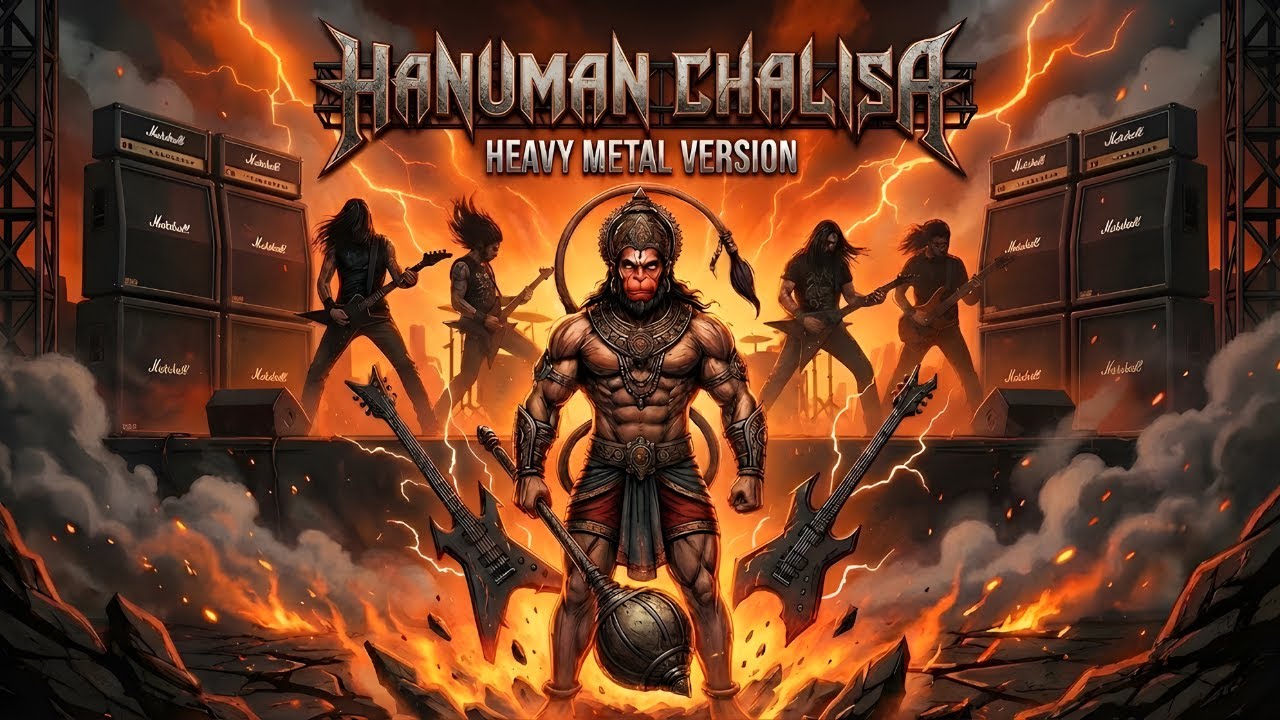 Most Powerful Hanuman Chalisa [Metal Cover] | High Energy | Bajrangbali Heavy Metal Song Remix