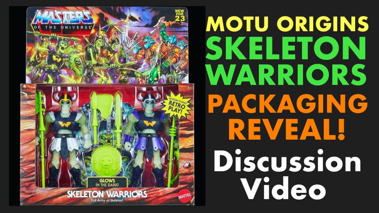 MOTU ORIGINS SKELETON WARRIORS 2-PACK PACKAGING IMAGES - Discussion Video!