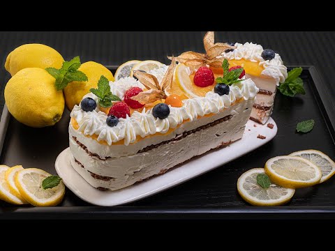 Tarta fresca de limón. FÁCIL Y SIN HORNO
