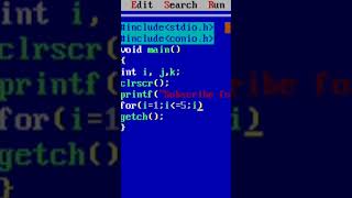 pyramid in C | #cprogramming |pattern in c | nested forloop #coding  #programcode #pyramid #tea#code