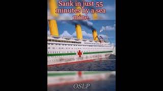 Famous Ships &amp; How Long They Sank. #titanic #britannic #carpathia #lusitania #shorts