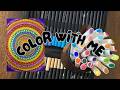 #1 | Mandala Art | Color with me | Relaxing ASMR Coloring Video for Stress Relief | So Satisfying!