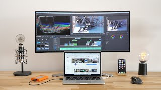 My desk setup early 2020 for video editing and filmmaking. where do i
work what use to create these videos you. tell you all about ed...
