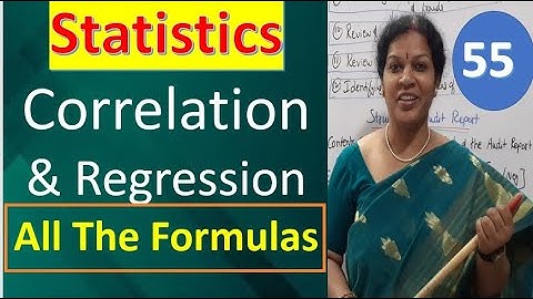55. Correlation& Regression - All The Formulas from Statistics Subject