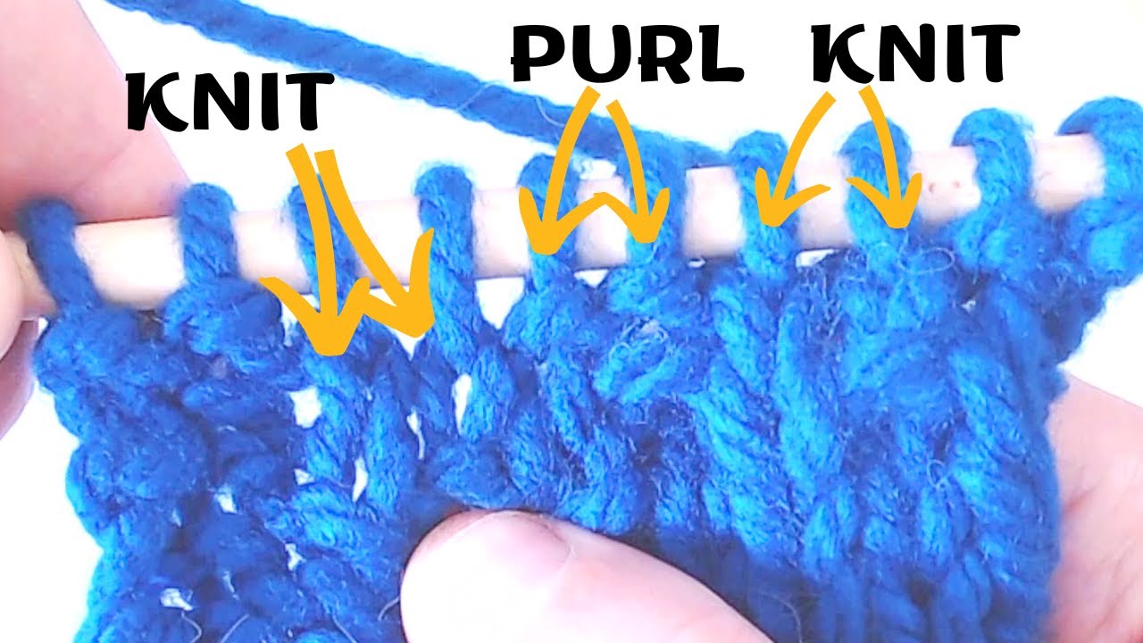 KNIT the KNITS and PURL the PURLS What it means and how to tell which