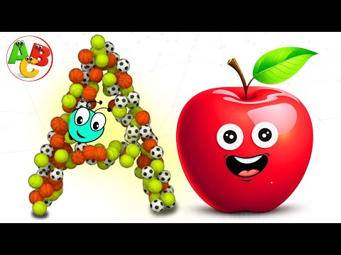 A is For Apple Video | Alphabet Learning Song for Toddlers & Preschoolers | Baby Nursery Rhymes