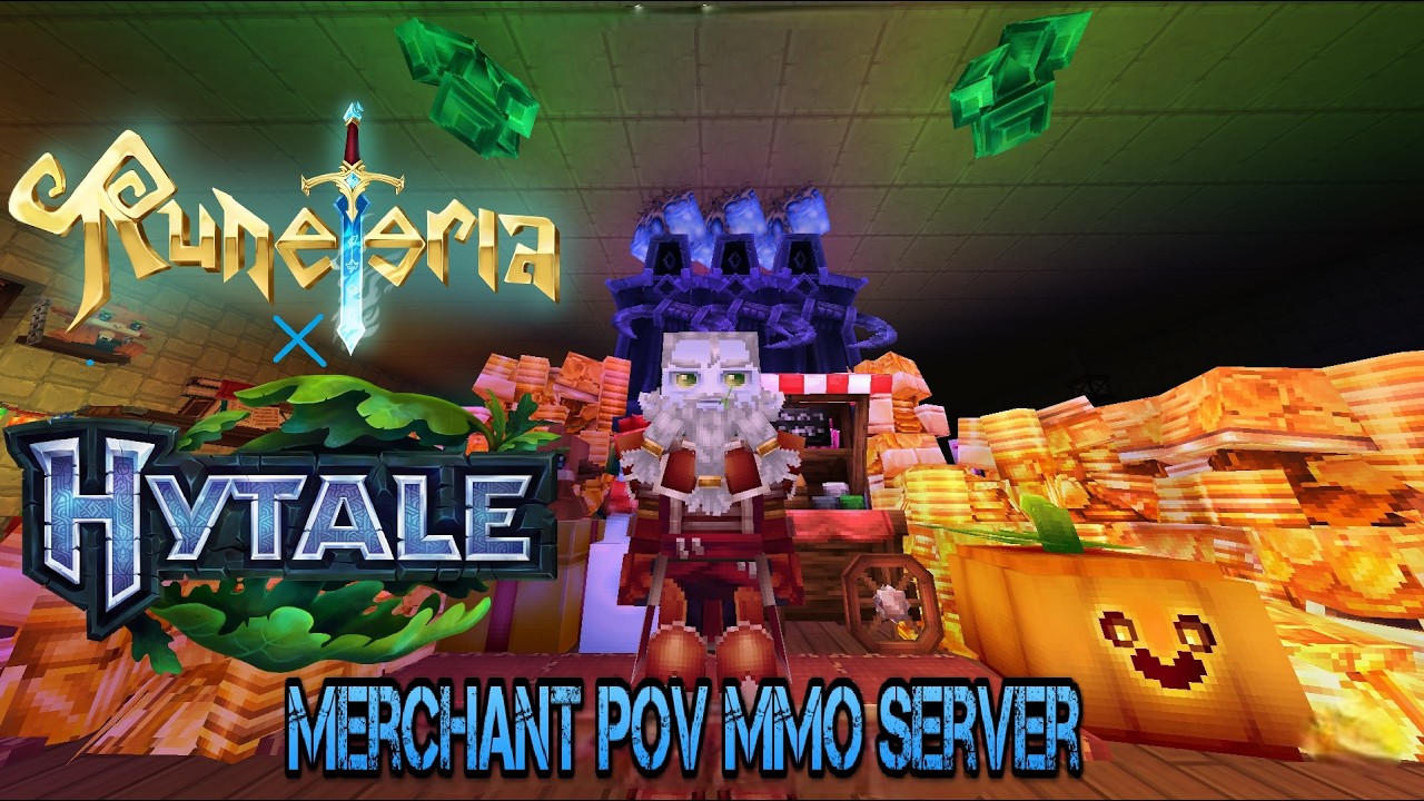 Hytale Shopkeeper POV Runeteria Vanilla+ SMP