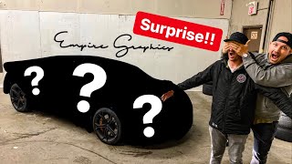 SURPRISING MY FRIEND WITH NEW SUPERCAR WRAP REVEAL!