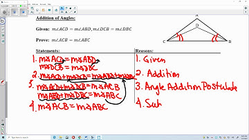 Addition and Subtraction Properties in Proofs