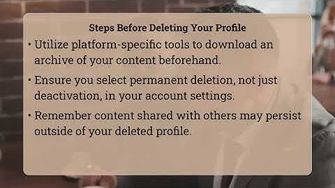 Is My Online Content Permanently Lost If I Delete My Profile?