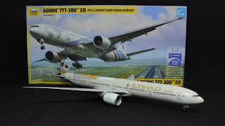 Assembly / ZVEZDA 1/144 scale Boeing 777-300ER ETIHAD / BigScale