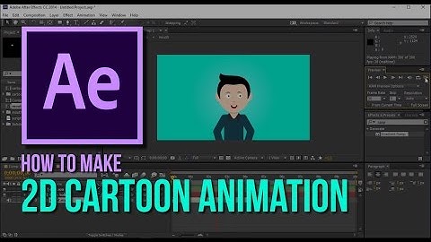 How to make 2D cartoon animation with after effects [INDONESIA]