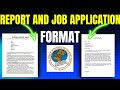 FBISE English 2025 | Report Writing + Job Application | Full Format Explained!🔥🥶