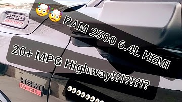 RAM 6.4 HEMI Gas Mileage - 20.2 MPG!?!?!?!?🤯🤯🤯  See 4 yourself!#RAM #HEMI #HEAVYDUTY #SUPERDUTY #MPG