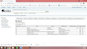 How to create Report On Koha 20.05