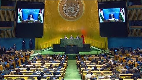 Abbas addresses UN after visa clash with US as questions swirl over Hamas