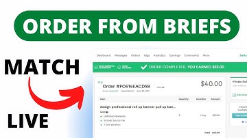 Fiverr Get Briefs and Match Live || Get Orders on Fiverr with Briefs || Freelancing Online Earning