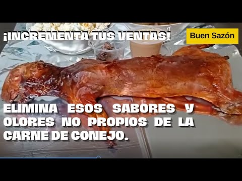 CONEJO. ELIMINA ESOS SABORES Y OLORES, NO PROPIOS DE LA CARNE DE CONEJO