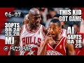 Michael Jordan vs Allen Iverson Highlights (1997.04.07) - 74pts Combine! Bulls Got No ANSWER for AI!