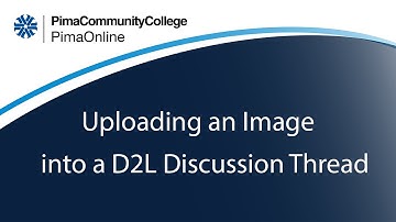 Uploading an image into a D2L Discussion Thread