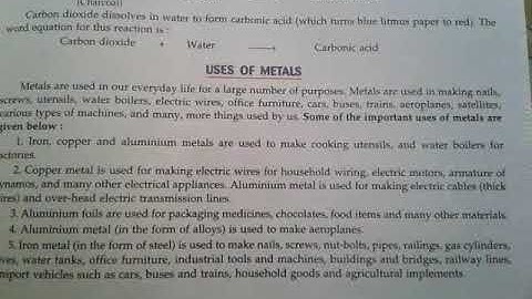 Class 8 Science Chapter 4 Materials : Metals and Non-metals