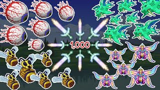 1,000 Terraprismas vs 50 Bosses At Once (Master Mode) | Terraria 1.4.2.3 screenshot 4