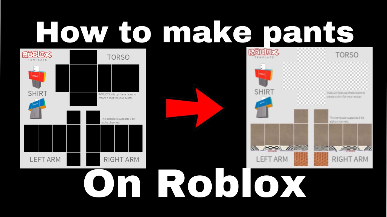 Free Roblox Shirt, Pants And Tshirt Templates - Roblox Png Pants