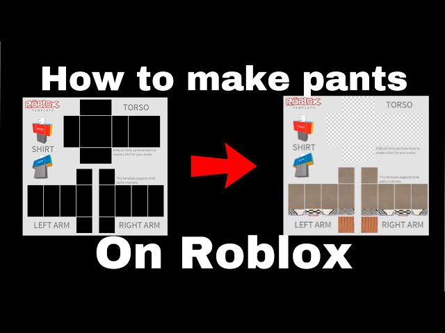 Pants Template Roblox Free PNG - PNG Play