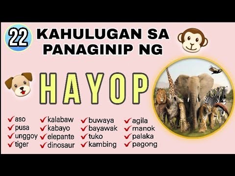 #34 KAHULUGAN SA PANAGINIP NG HAYOP / DREAMS AND MEANING OF ANIMALS (PART 1)