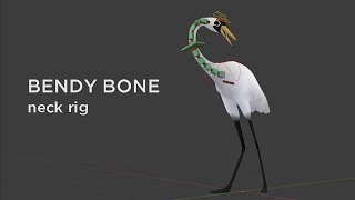 Blender Intermediate Rigging  Bendy Bone Neck Rig