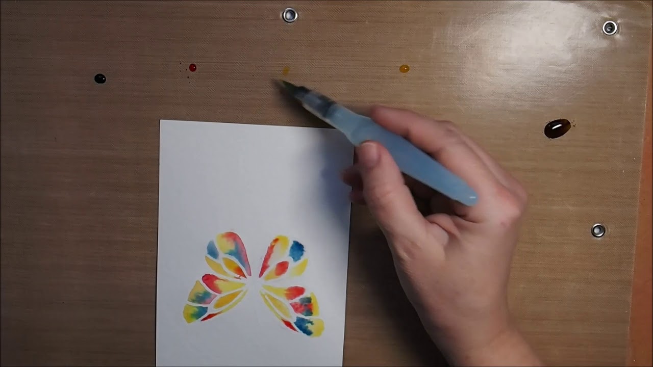 Enjoy the little things bloghop December 2017: Brusho Crystal Colour!