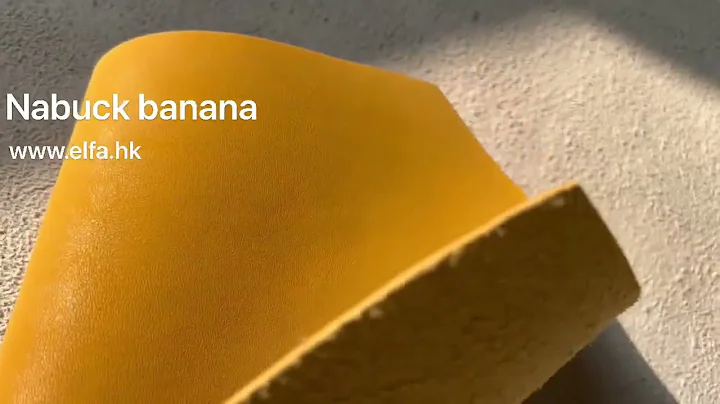 Nubuck banana recycled leather commitment to sustainability