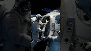 Astronauts Secure Power Cable in Stunning Space Documentary Footage #SpaceExploration #AstronautLife